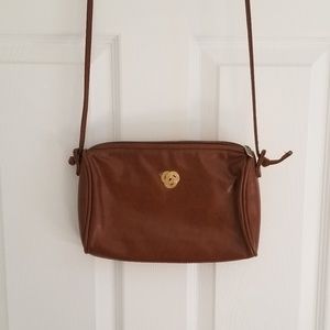 Vintage leather cross body bag